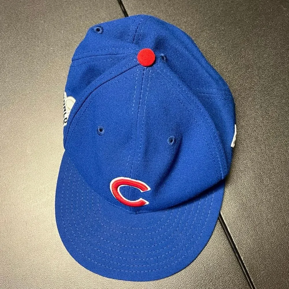 New Era 59Fifty Chicago Cubs 2016 World Series Fitted Baseball Cap Sz 7 3/8